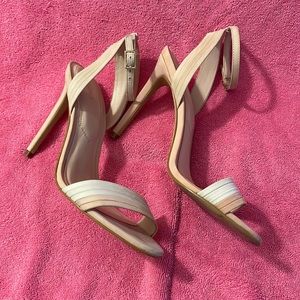Aldo- Sandal Heels- Cream and Blush
